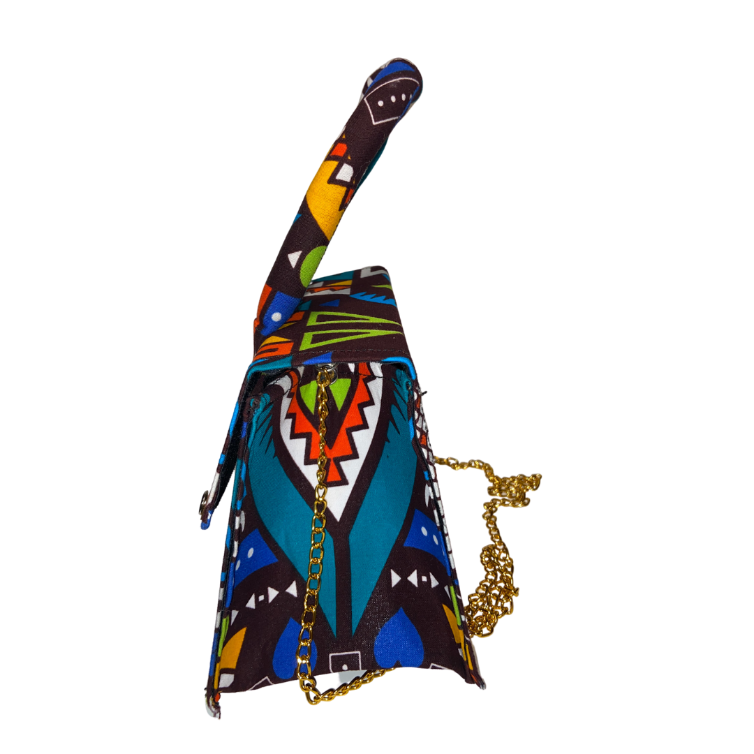 Asha TJP - African Print Mini Bag - Ankara Accessories - Terejay