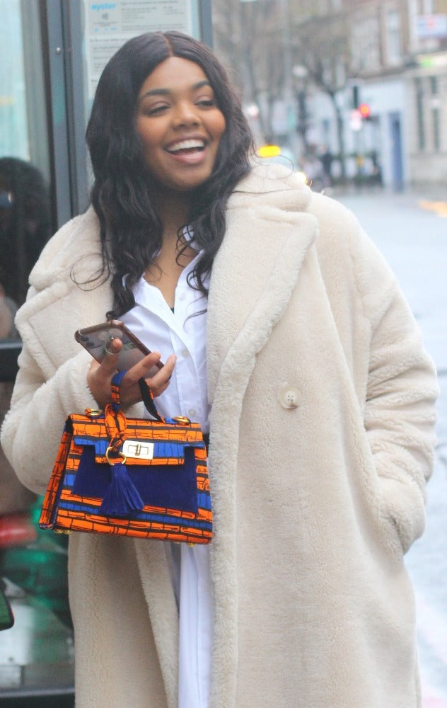 Blue Ada Mini Bag - African Print Mini Bag - Terejay