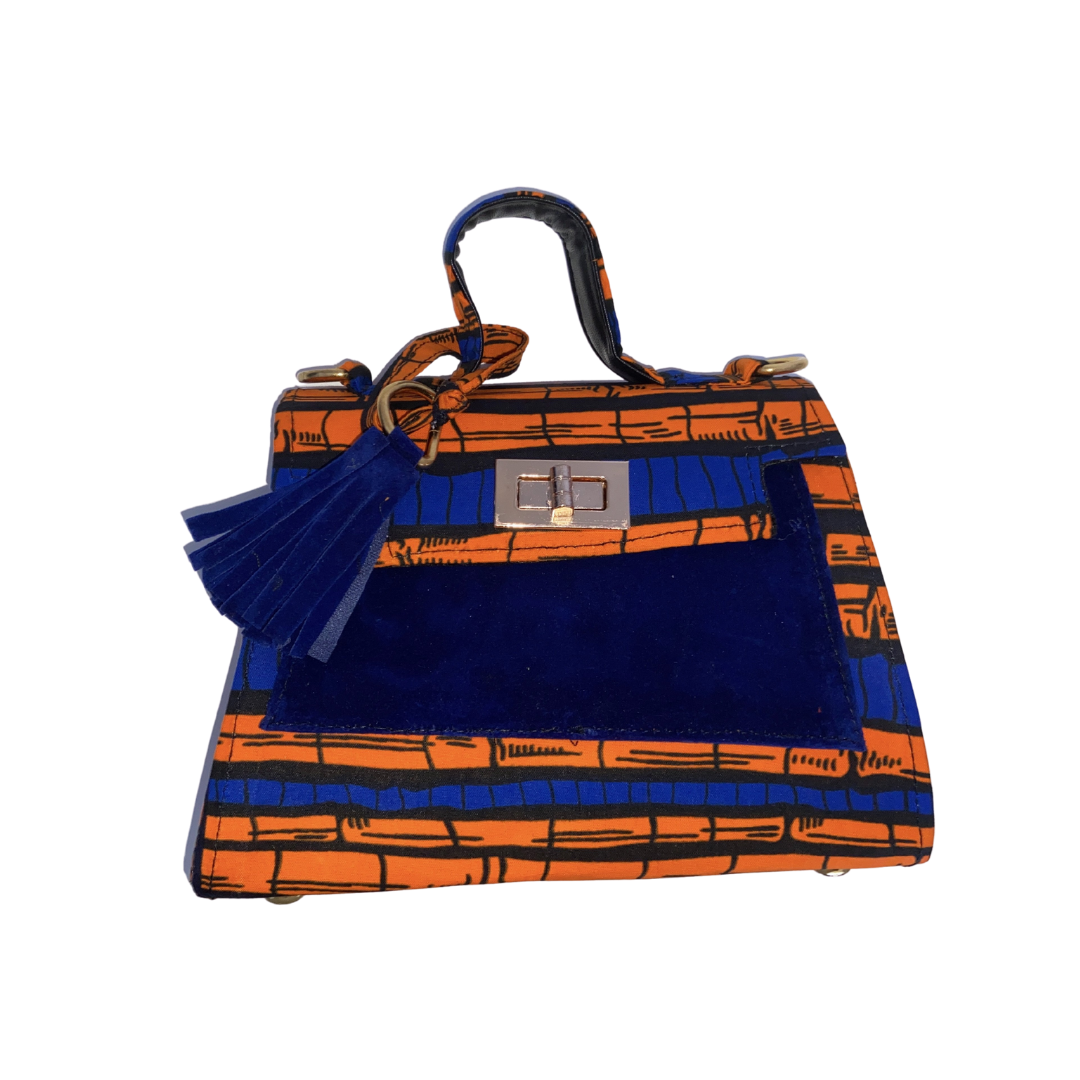 Blue Ada Mini Bag - African Print Mini Bag - Terejay