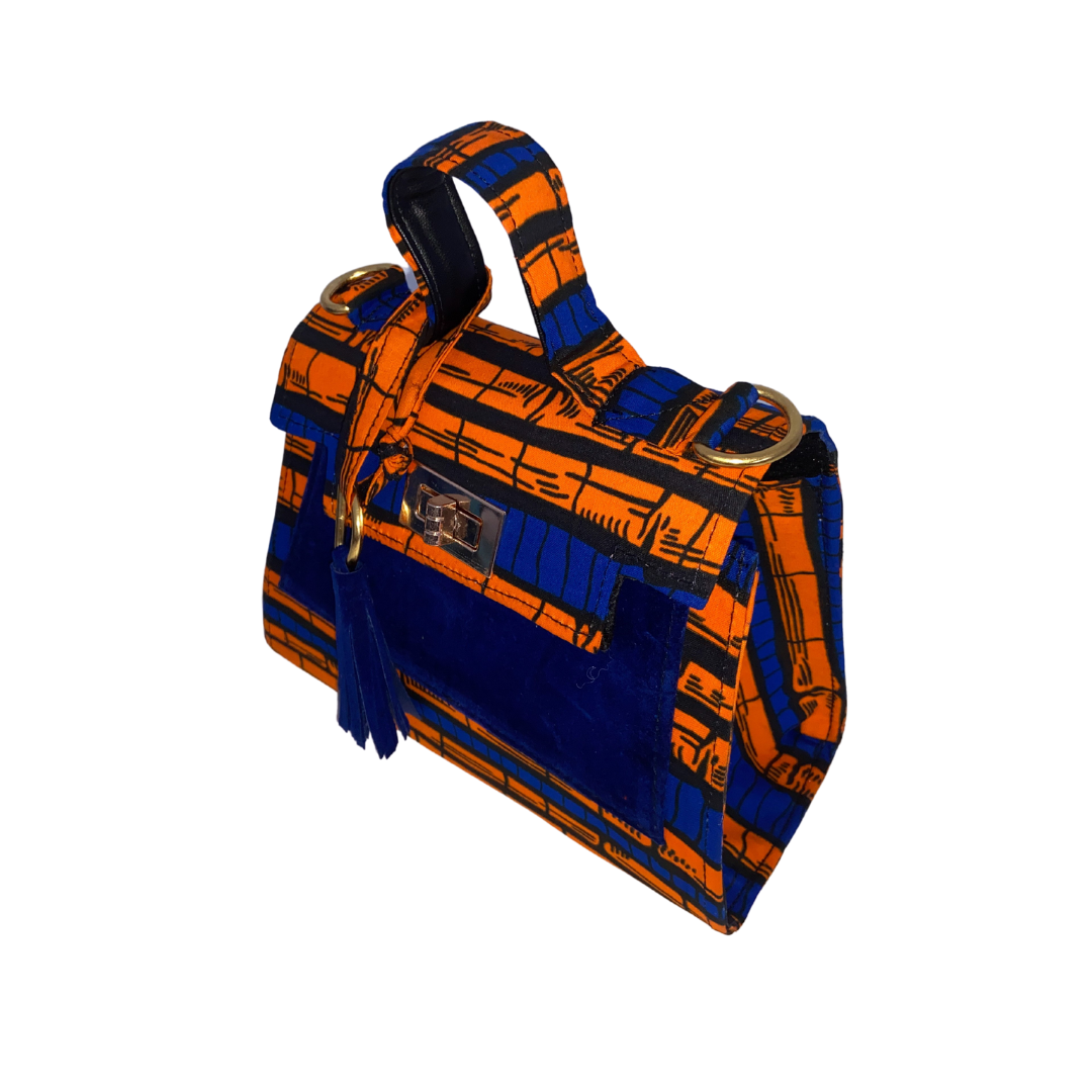 Blue Ada Mini Bag - African Print Mini Bag - Terejay