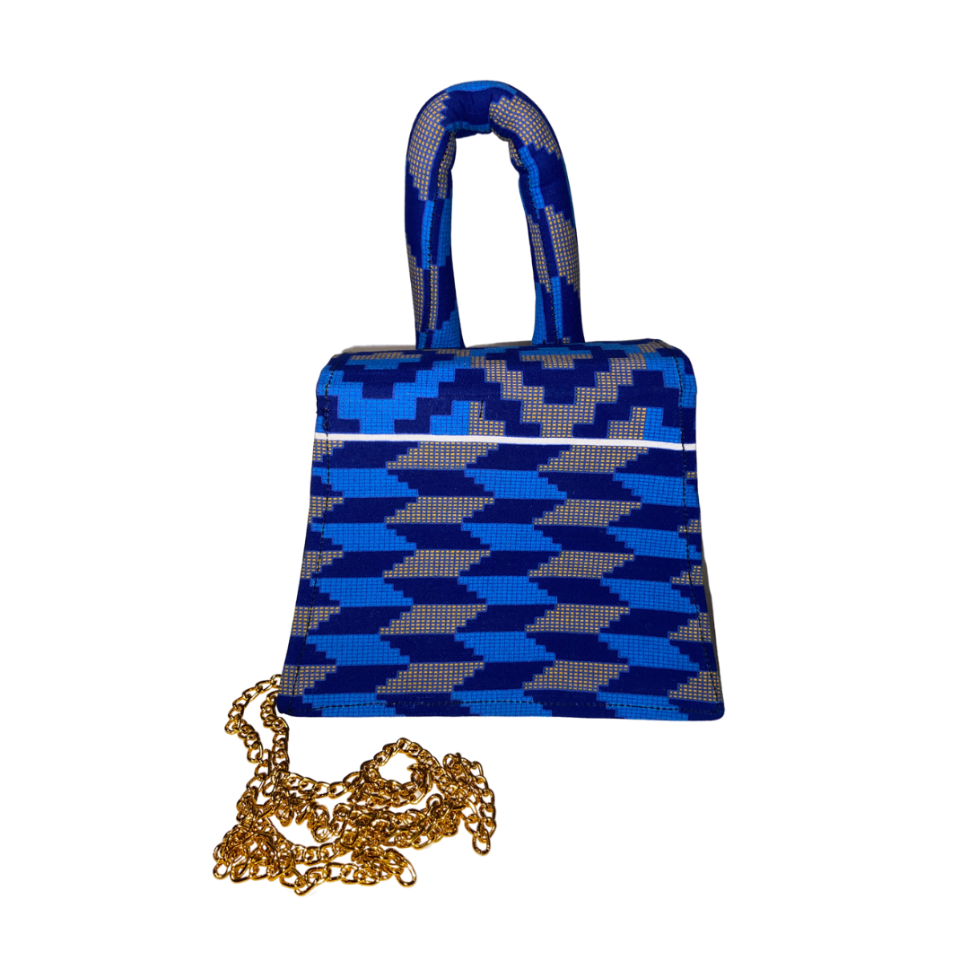 Azure TJP - African Print Mini Bag / Ankara Mini Bag