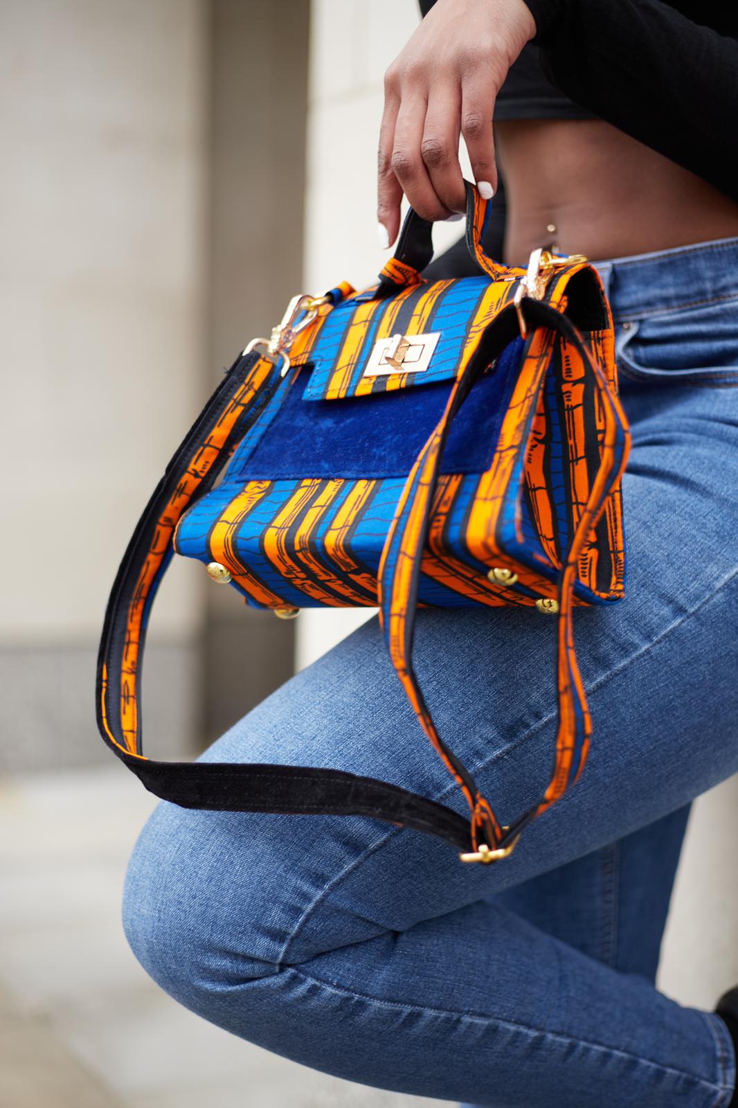 Blue Ada Mini Bag - African Print Mini Bag - Terejay