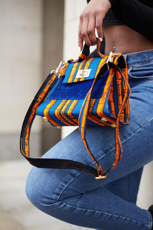 Blue Ada Mini Bag - African Print Mini Bag - Terejay